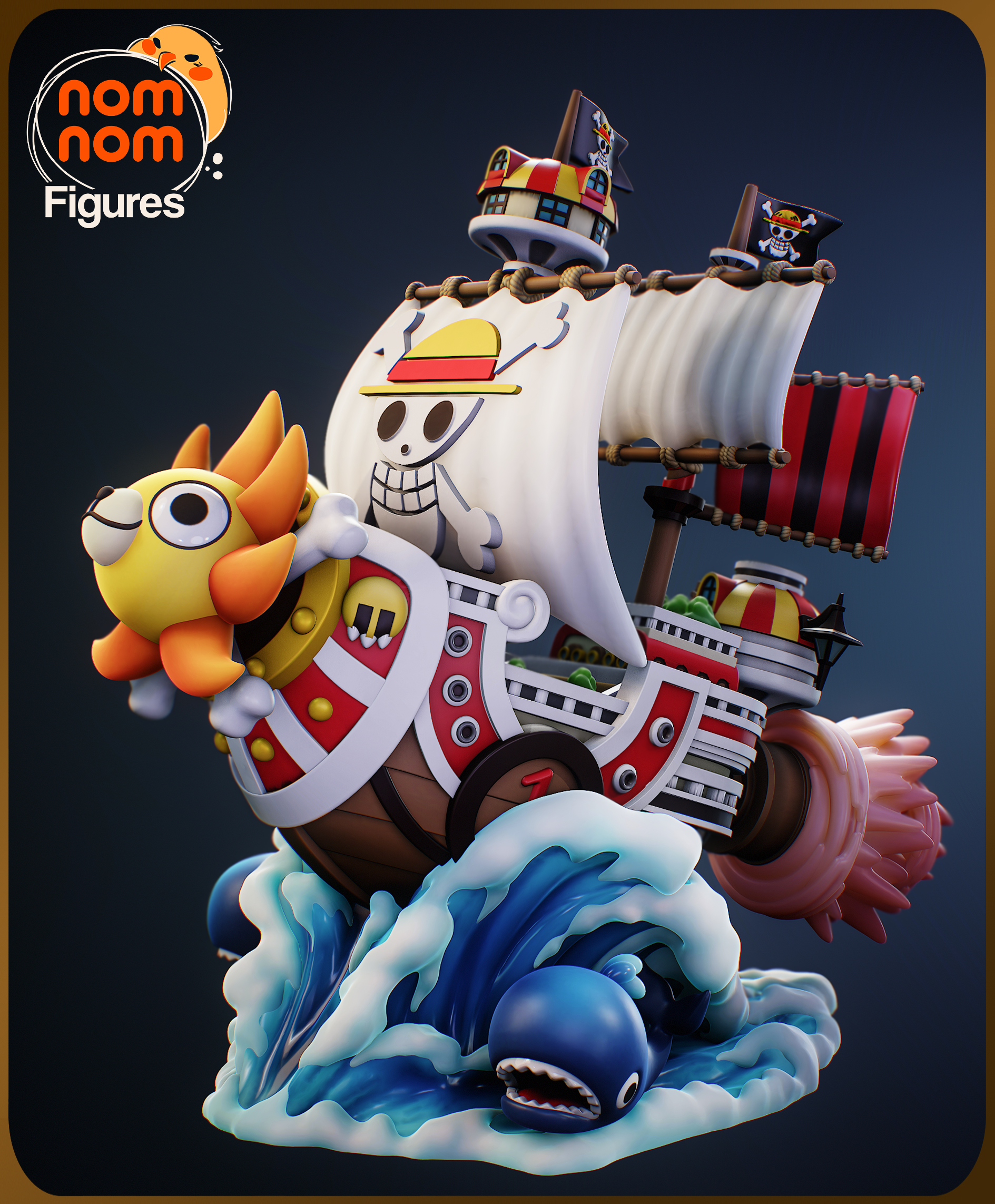 Phôi Resin thô Chibi Thousand Sunny